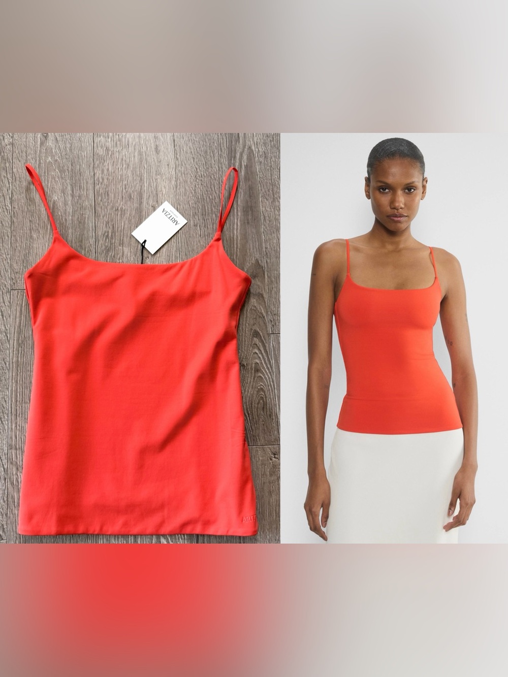 ARITZIA Contour Square Neck Cami Hip BNWT